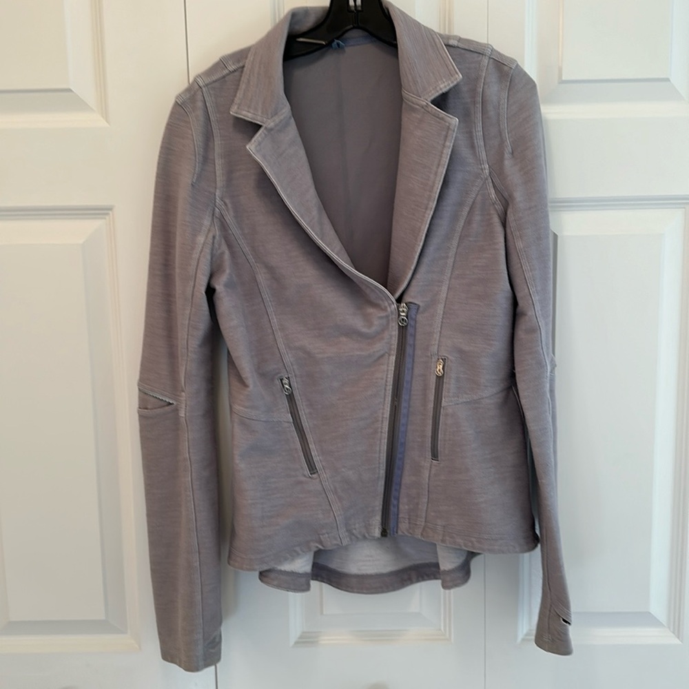 Lululemon Rock Blazer Moto Jacket. Fossil Gray Size 10